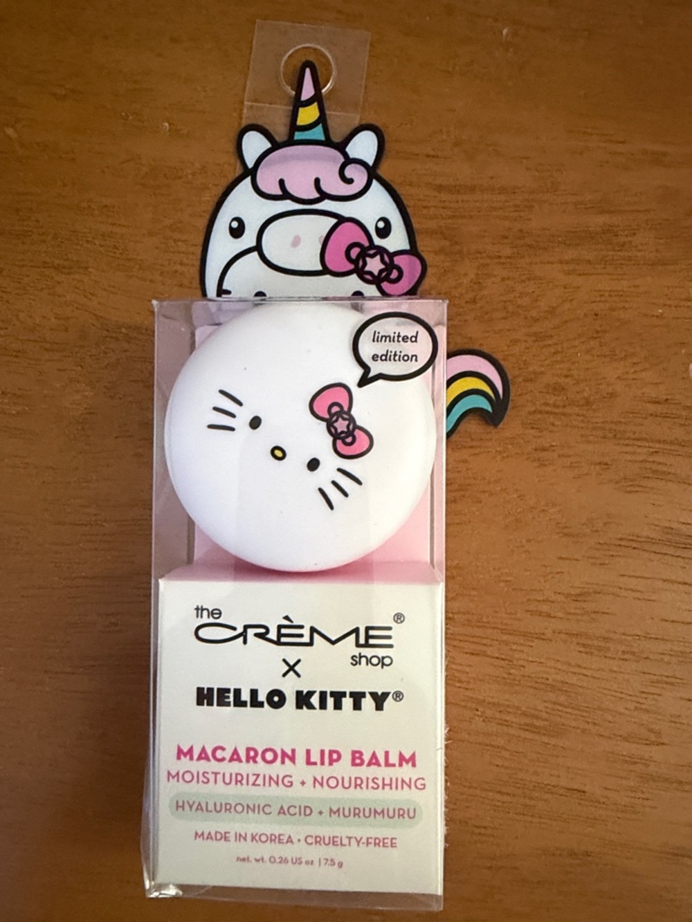 Hello Kitty Macaron Lip Balm, Sweet Sprinkles, NIB